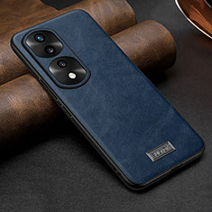 Funda Lujo Cuero Carcasa LD1 para Huawei Honor 70 Pro 5G Azul