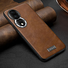 Funda Lujo Cuero Carcasa LD1 para Huawei Honor 80 5G Marron