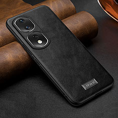 Funda Lujo Cuero Carcasa LD1 para Huawei Honor 80 Pro 5G Negro