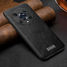 Funda Lujo Cuero Carcasa LD1 para Huawei Honor Magic4 Pro 5G Negro