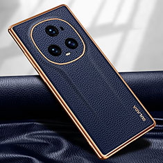 Funda Lujo Cuero Carcasa LD1 para Huawei Honor Magic5 Ultimate 5G Azul