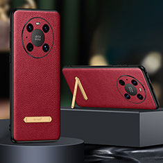 Funda Lujo Cuero Carcasa LD1 para Huawei Mate 40 Pro Rojo