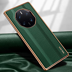 Funda Lujo Cuero Carcasa LD1 para Huawei Mate 50 RS Verde