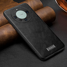 Funda Lujo Cuero Carcasa LD1 para Huawei Mate 60 Negro