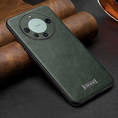 Funda Lujo Cuero Carcasa LD1 para Huawei Mate 60 Pro+ Plus Verde