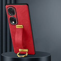 Funda Lujo Cuero Carcasa LD2 para Huawei Honor 80 Pro 5G Rojo