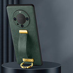 Funda Lujo Cuero Carcasa LD2 para Huawei Mate 60 Pro Verde