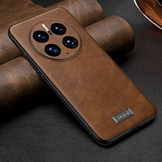 Funda Lujo Cuero Carcasa LD3 para Huawei Mate 50 Pro Marron