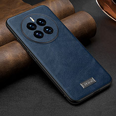 Funda Lujo Cuero Carcasa LD3 para Huawei Mate 50E Azul