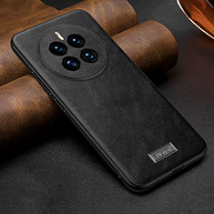 Funda Lujo Cuero Carcasa LD3 para Huawei Mate 50E Negro