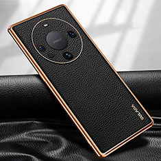 Funda Lujo Cuero Carcasa LD3 para Huawei Mate 60 Negro