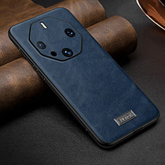 Funda Lujo Cuero Carcasa LD3 para Huawei Mate 60 RS Ultimate Azul