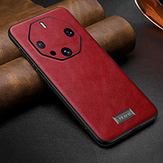 Funda Lujo Cuero Carcasa LD3 para Huawei Mate 60 RS Ultimate Rojo