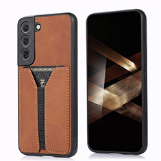 Funda Lujo Cuero Carcasa M02T para Samsung Galaxy S24 5G Marron