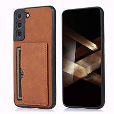 Funda Lujo Cuero Carcasa M03T para Samsung Galaxy S24 5G Marron