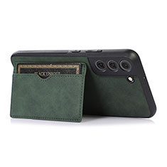 Funda Lujo Cuero Carcasa M04T para Samsung Galaxy S22 Plus 5G Verde