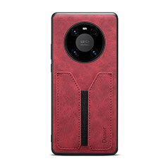 Funda Lujo Cuero Carcasa MT1 para Huawei Mate 50 Pro Rojo