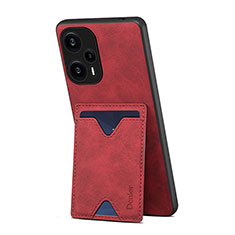 Funda Lujo Cuero Carcasa MT1 para Xiaomi Redmi Note 12 Turbo 5G Rojo