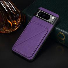 Funda Lujo Cuero Carcasa MT2 para Google Pixel 8 Pro 5G Morado