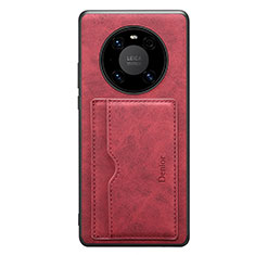 Funda Lujo Cuero Carcasa MT2 para Huawei Mate 50 Pro Rojo