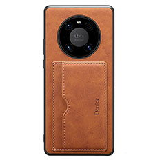 Funda Lujo Cuero Carcasa MT2 para Huawei Mate 50E Marron