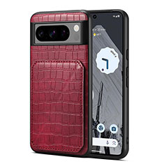 Funda Lujo Cuero Carcasa MT3 para Google Pixel 8 Pro 5G Rojo