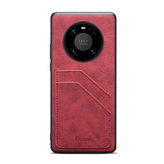 Funda Lujo Cuero Carcasa MT3 para Huawei Mate 50 Rojo