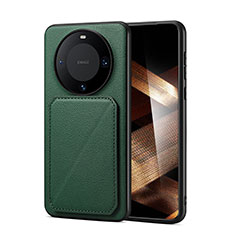 Funda Lujo Cuero Carcasa MT3 para Huawei Mate 60 Pro Verde