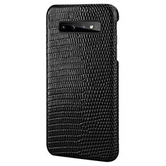 Funda Lujo Cuero Carcasa P02 para Samsung Galaxy S10 Negro