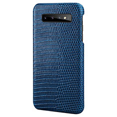 Funda Lujo Cuero Carcasa P02 para Samsung Galaxy S10 Plus Azul