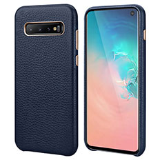 Funda Lujo Cuero Carcasa P03 para Samsung Galaxy S10 5G Azul