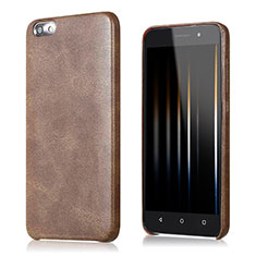 Funda Lujo Cuero Carcasa para Huawei Honor 4X Marron