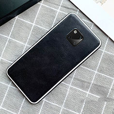 Funda Lujo Cuero Carcasa para Huawei Mate 20 Pro Negro