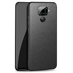 Funda Lujo Cuero Carcasa para Huawei Mate 30 Lite Negro