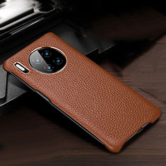 Funda Lujo Cuero Carcasa para Huawei Mate 30 Pro 5G Marron