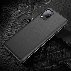 Funda Lujo Cuero Carcasa para Huawei Nova 7i Negro