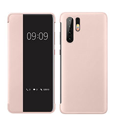 Funda Lujo Cuero Carcasa para Huawei P30 Pro Oro Rosa