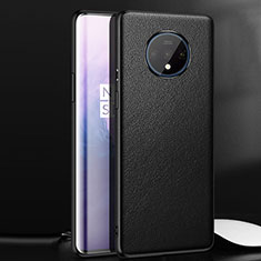 Funda Lujo Cuero Carcasa para OnePlus 7T Negro