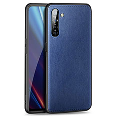 Funda Lujo Cuero Carcasa para Realme X2 Azul