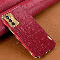 Funda Lujo Cuero Carcasa para Samsung Galaxy A15 4G Rojo