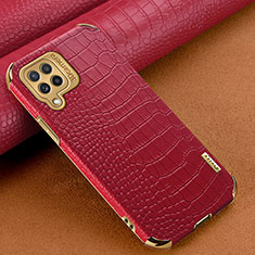 Funda Lujo Cuero Carcasa para Samsung Galaxy A22 4G Rojo