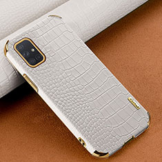 Funda Lujo Cuero Carcasa para Samsung Galaxy A71 4G A715 Blanco