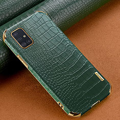 Funda Lujo Cuero Carcasa para Samsung Galaxy M40S Verde