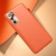 Funda Lujo Cuero Carcasa para Samsung Galaxy S20 FE 4G Naranja