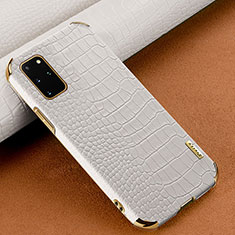Funda Lujo Cuero Carcasa para Samsung Galaxy S20 Plus 5G Blanco