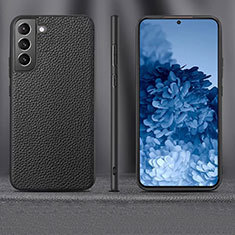 Funda Lujo Cuero Carcasa para Samsung Galaxy S21 FE 5G Negro