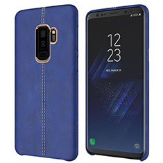 Funda Lujo Cuero Carcasa para Samsung Galaxy S9 Plus Azul