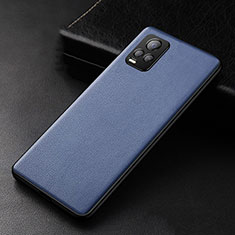 Funda Lujo Cuero Carcasa para Vivo V20 Pro 5G Azul