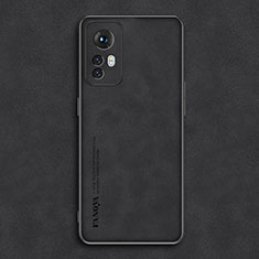 Funda Lujo Cuero Carcasa para Xiaomi Mi 12 5G Negro