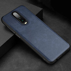 Funda Lujo Cuero Carcasa para Xiaomi Redmi K30 5G Azul